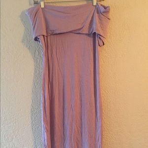 ASOS Lavender off-the-shoulder tube dress